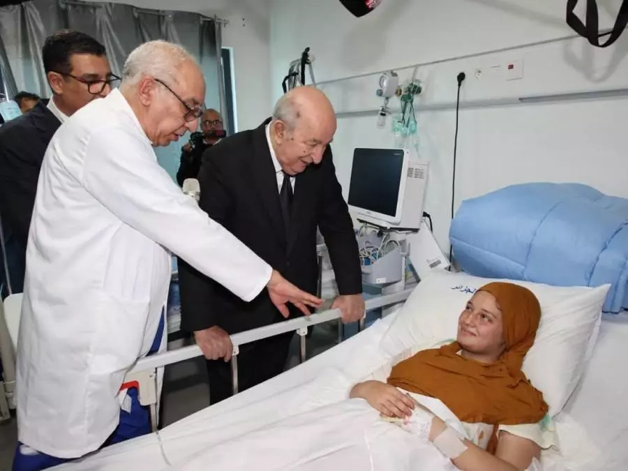 Incendie à l&rsquo;établissement de l&rsquo;enfance assistée de Mohammadia : le président de la République se rend à l&rsquo;Hôpital des grands brûlés de Zéralda